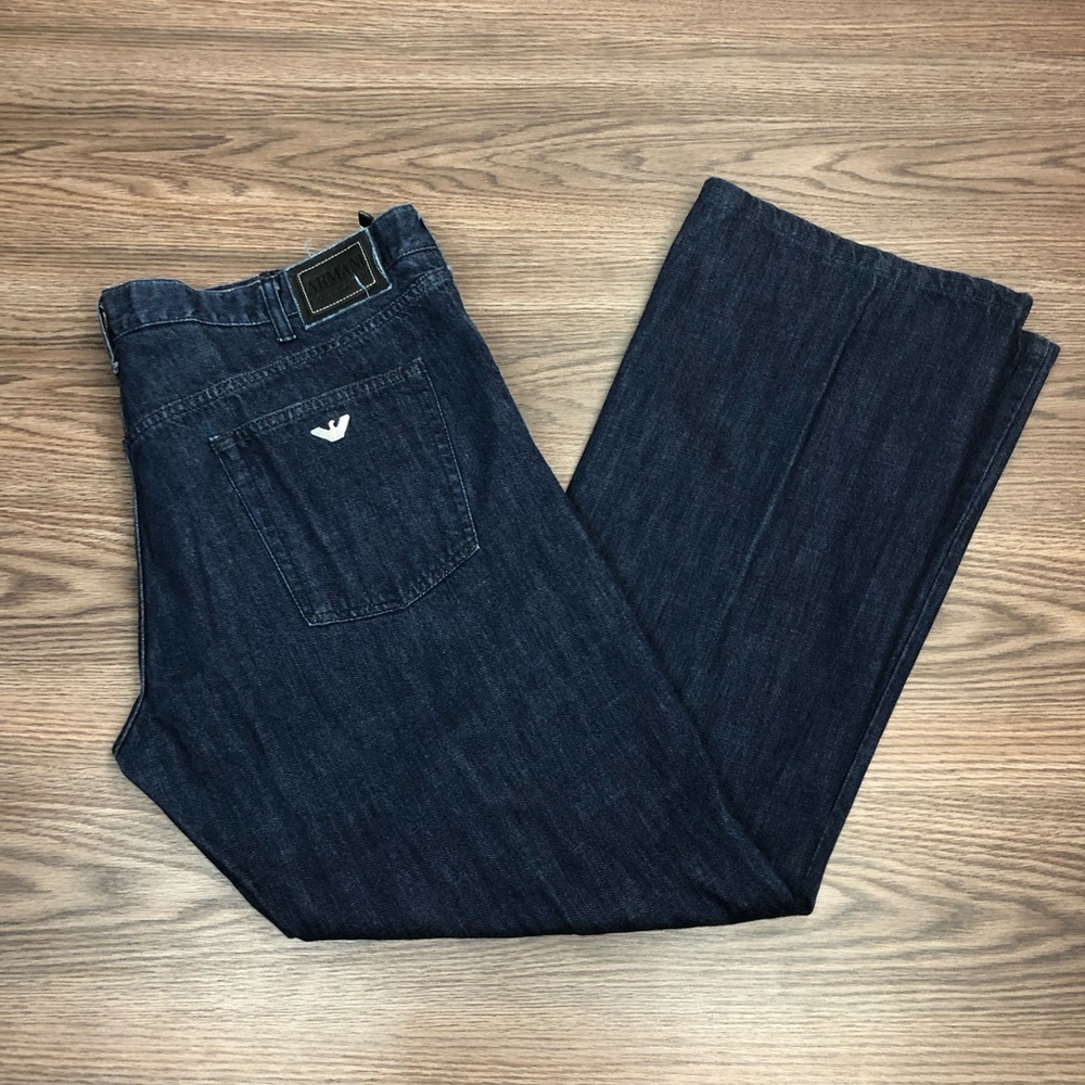 Giorgio Armani Dark Wash Denim Blue Jeans 40x33